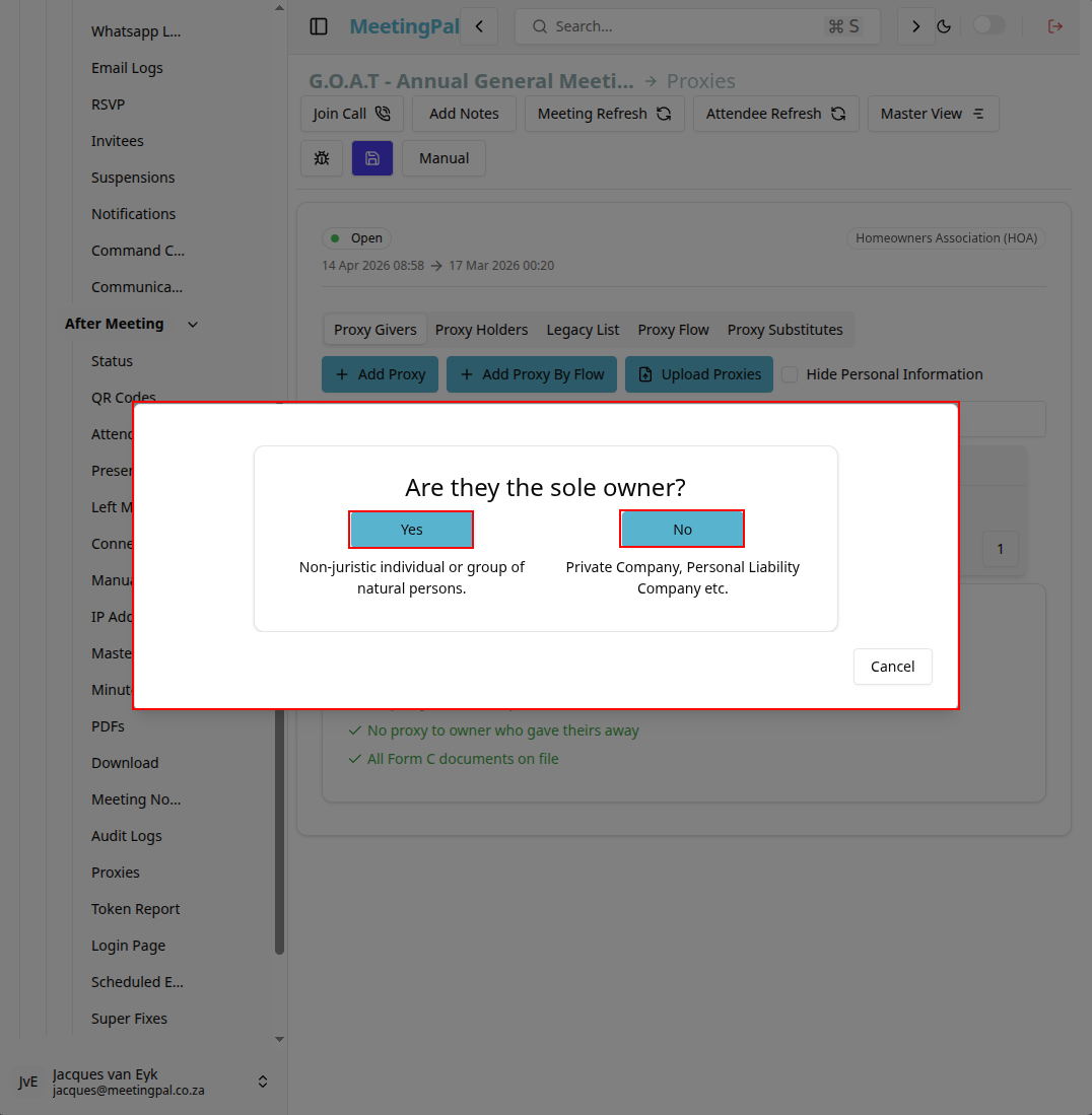 Please ensure you have a stable internet connection. If you do, consider downloading a new manual from admin.meetingpal.app