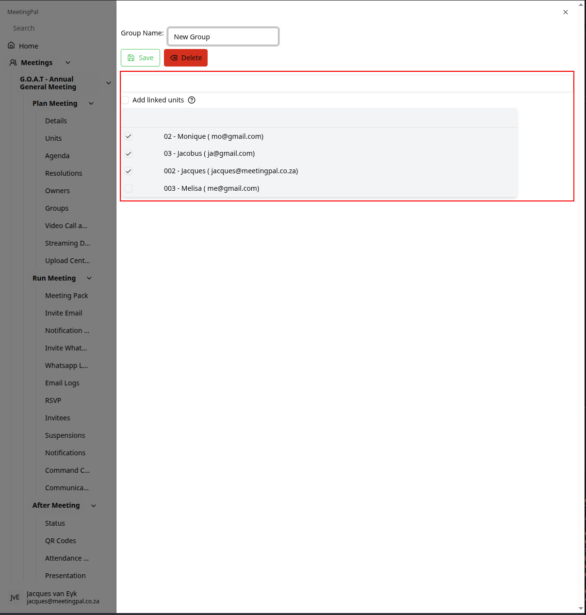 Please ensure you have a stable internet connection. If you do, consider downloading a new manual from admin.meetingpal.app