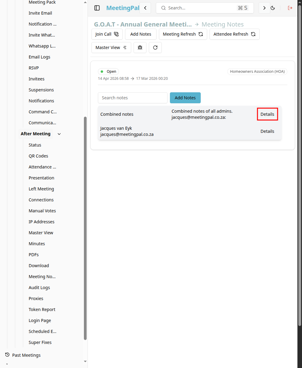 Please ensure you have a stable internet connection. If you do, consider downloading a new manual from admin.meetingpal.app