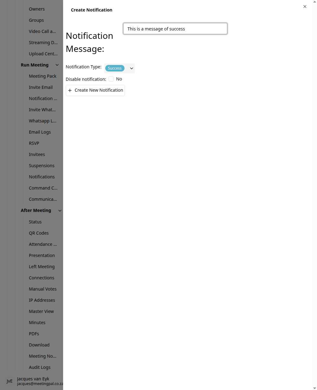 Please ensure you have a stable internet connection. If you do, consider downloading a new manual from admin.meetingpal.app