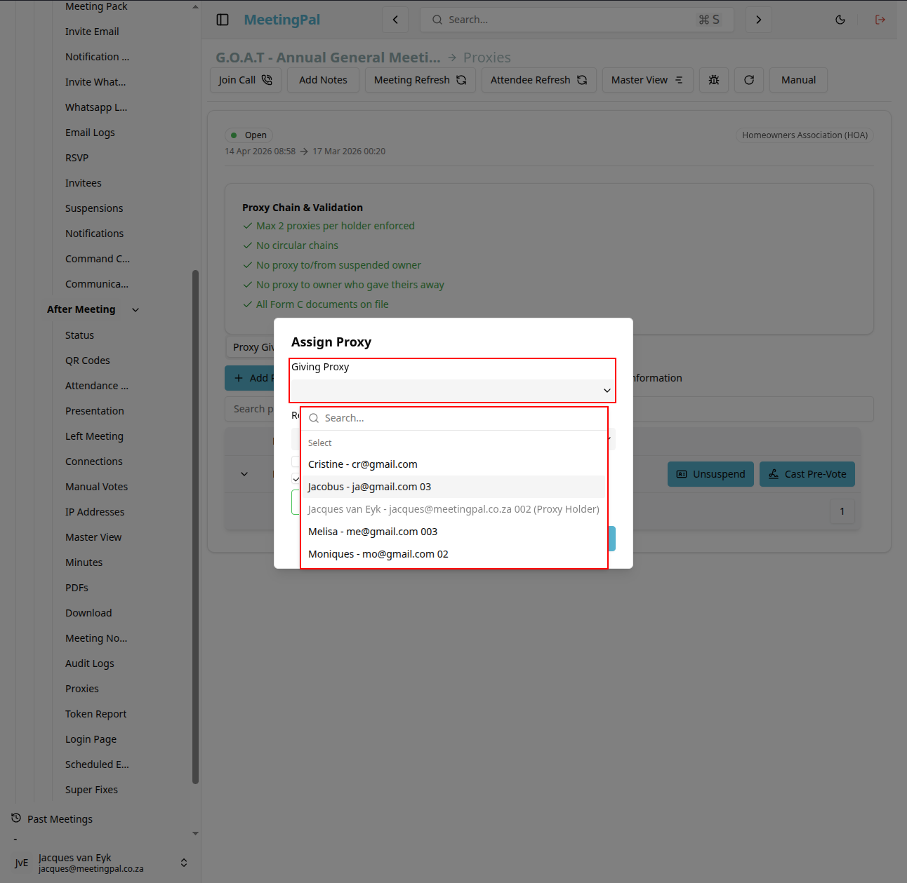 Please ensure you have a stable internet connection. If you do, consider downloading a new manual from admin.meetingpal.app